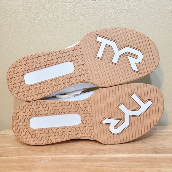 TYR L-1 Lifter Weightlifting Shoes White Grey Gum Men's Size 11.5 Women's 13 - Picture 6 of 7